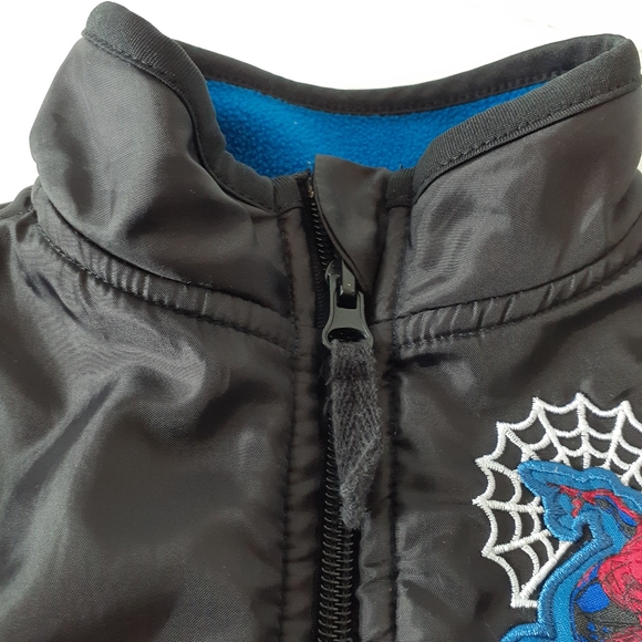 Disney Marvel Spiderman Toddler Fleece Jacket Size 2 - Picture 6 of 14